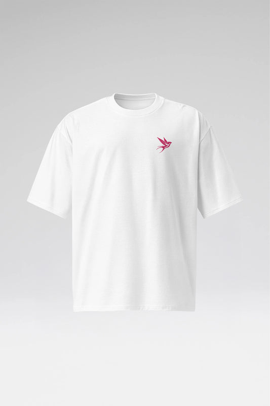 Heritage Swallow Embroidered Oversized Heavyweight T-Shirt