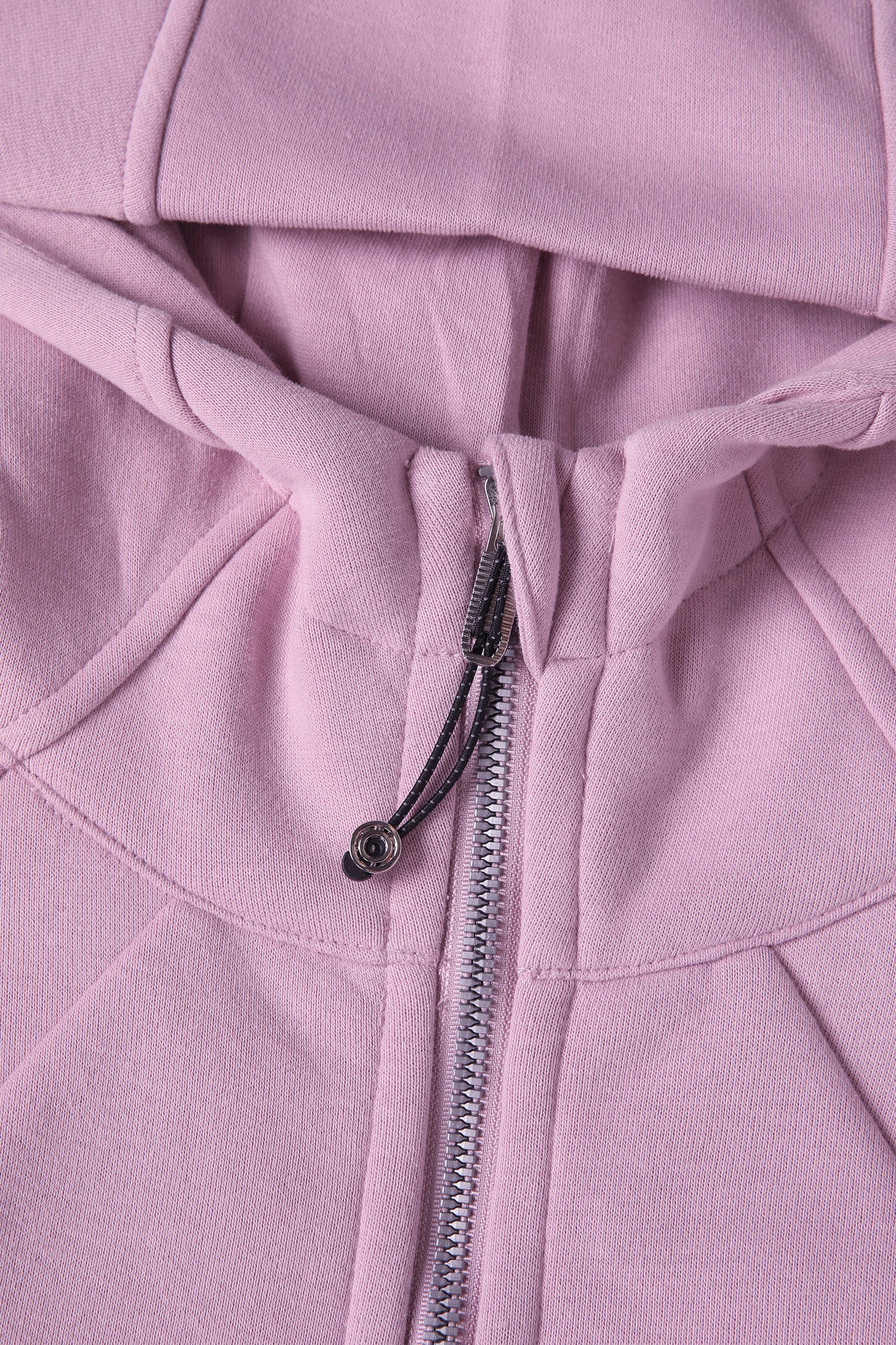 Cropped Zip-Through Hoodie