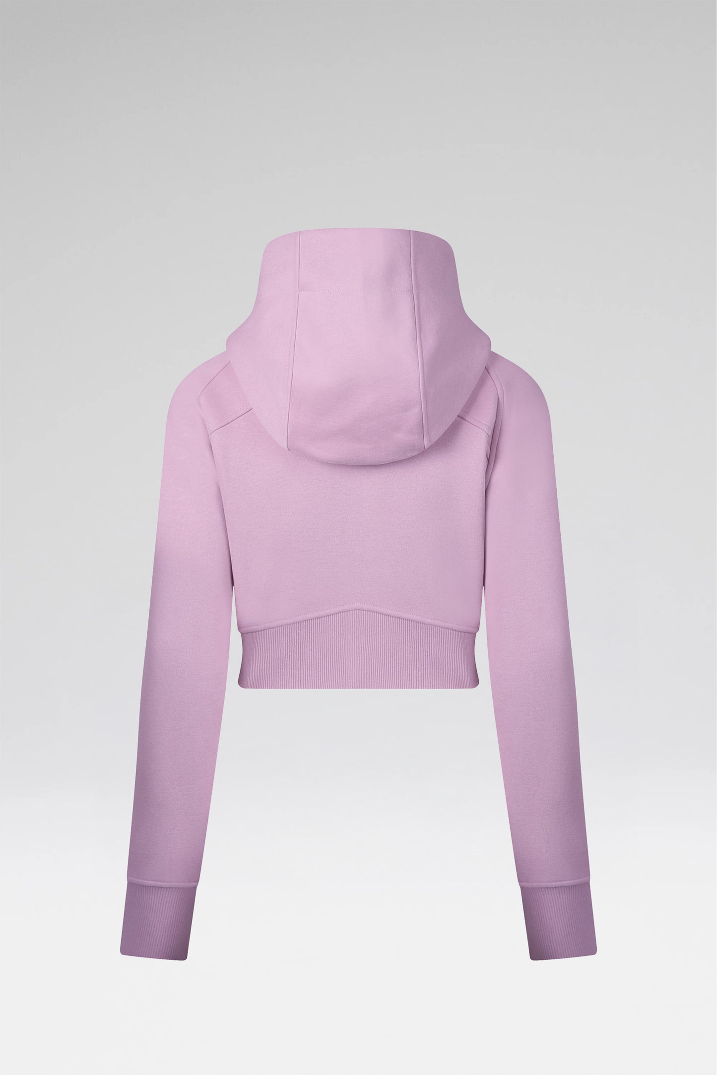 Cropped Zip-Through Hoodie