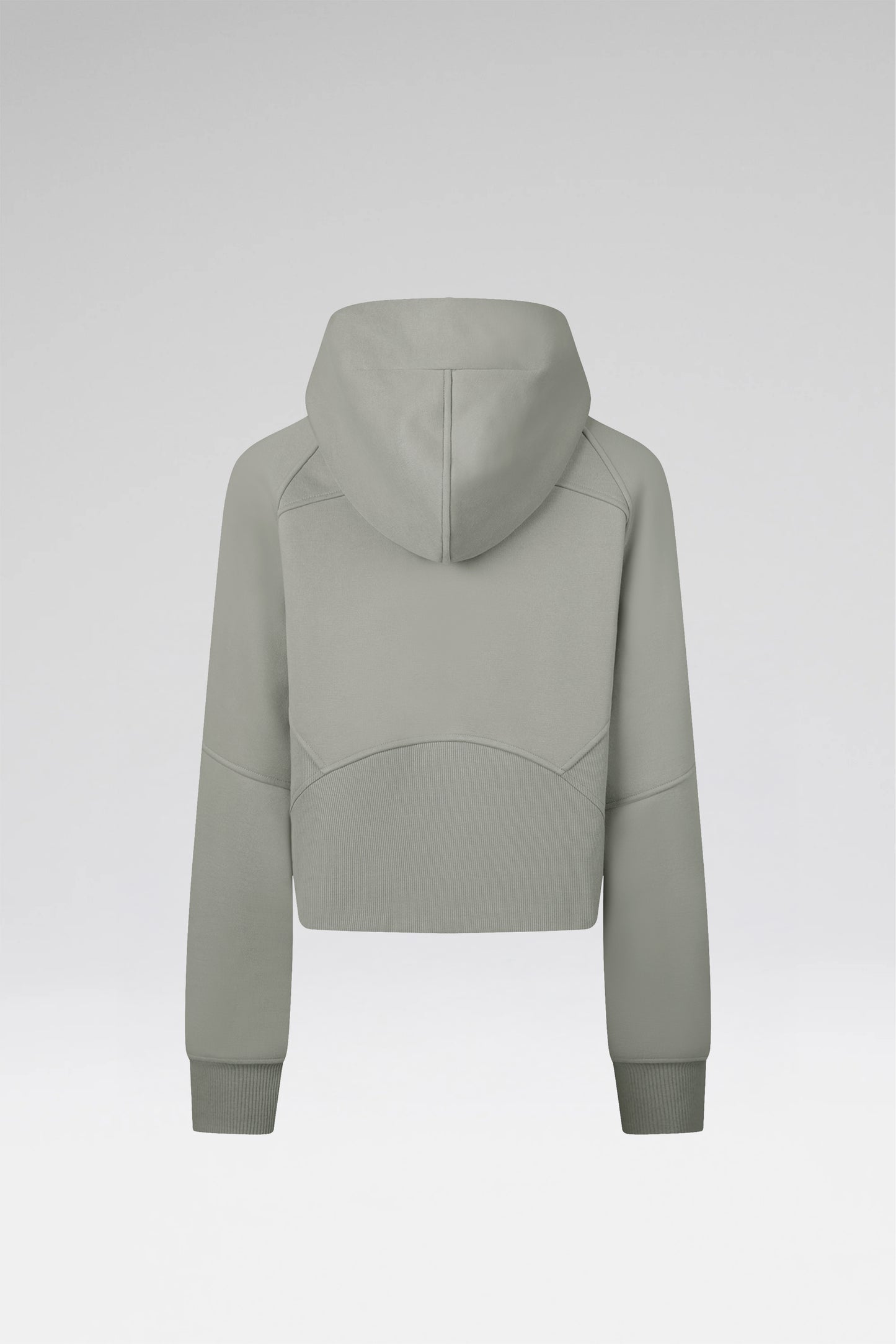 Cropped Zip-Through Hoodie