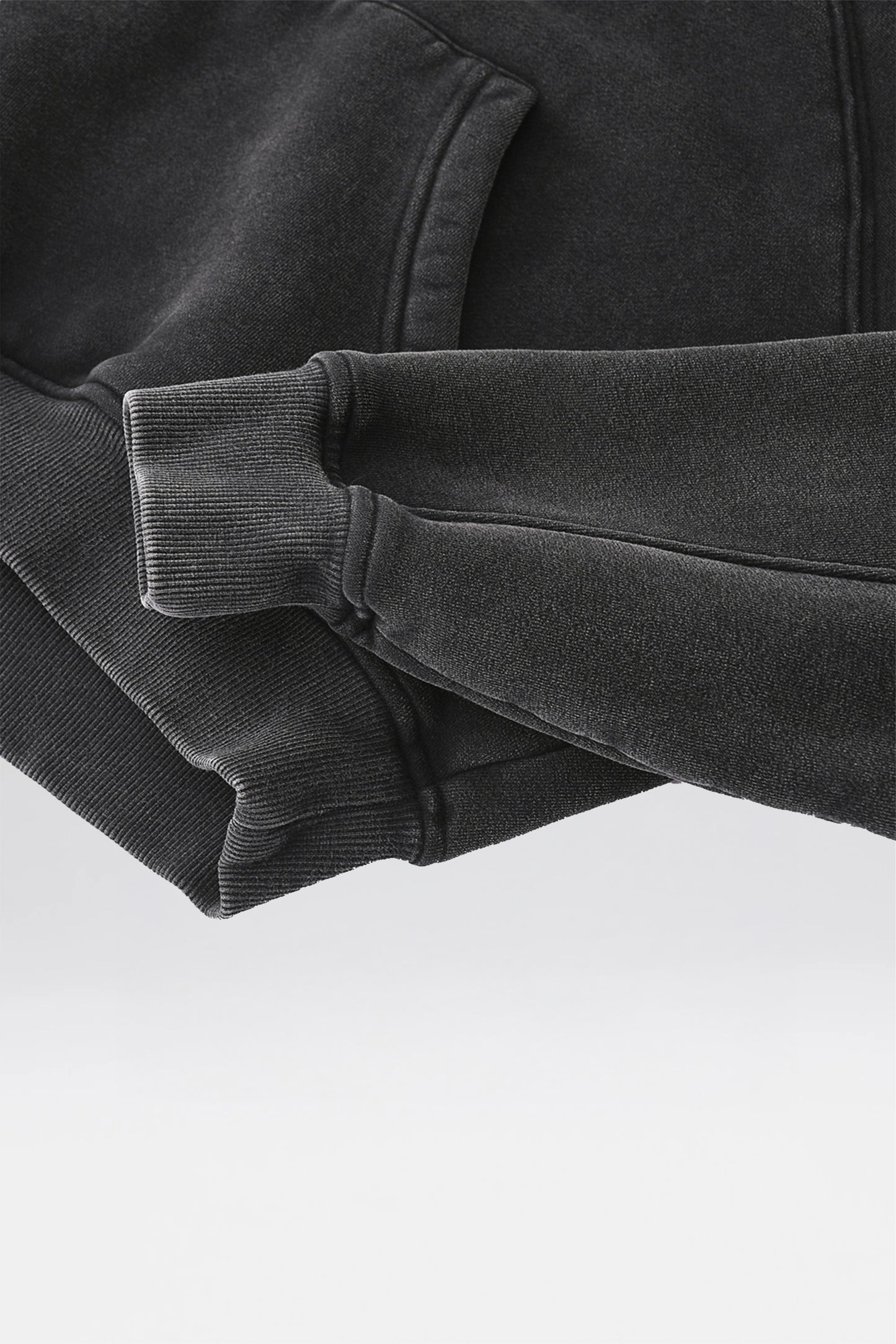 Cropped Zip-Through Hoodie