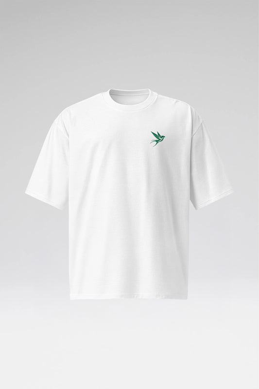 Heritage Swallow Embroidered Oversized Heavyweight T-Shirt